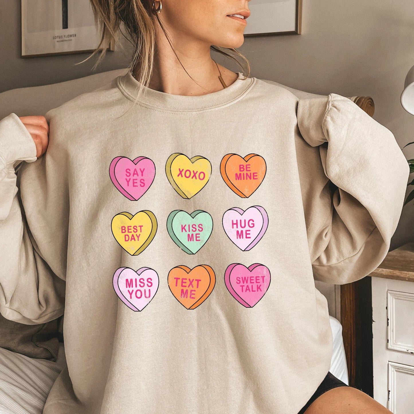 Conversation Hearts Valentine's Day Sweatshirt