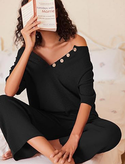 💥Women Knit Top Wide Leg Long Pants Set