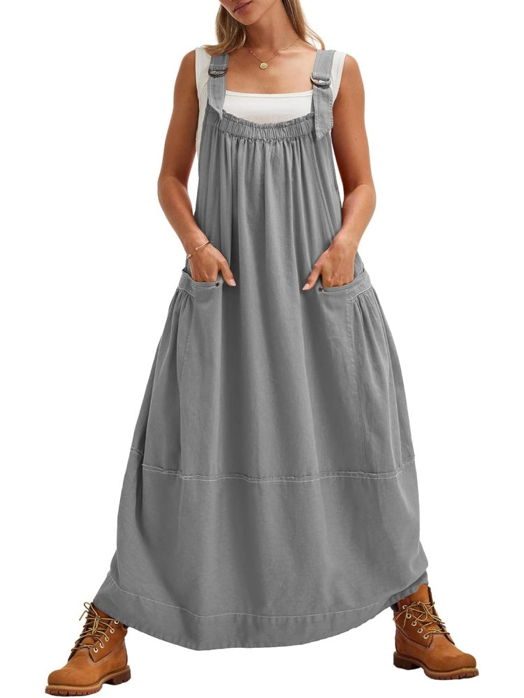 Limited time sale🔥Women's Versatile Overall Maxi Dress