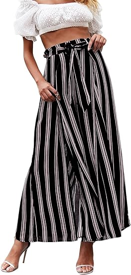 ⏰HOT SALE-Women's Striped Slit Wide Leg Pants(BUY 2 FREE SHIPPING)