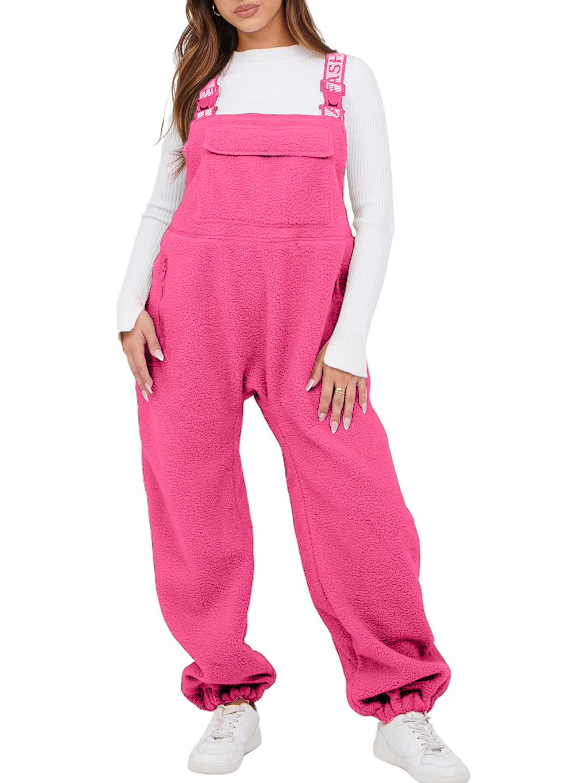 ✨Women's Fleece Warm Winter Casual Loose Jumpsuits