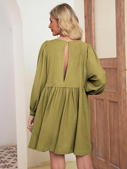 2024 π₯ Womens Flowy Summer Puff Sleeve Dress