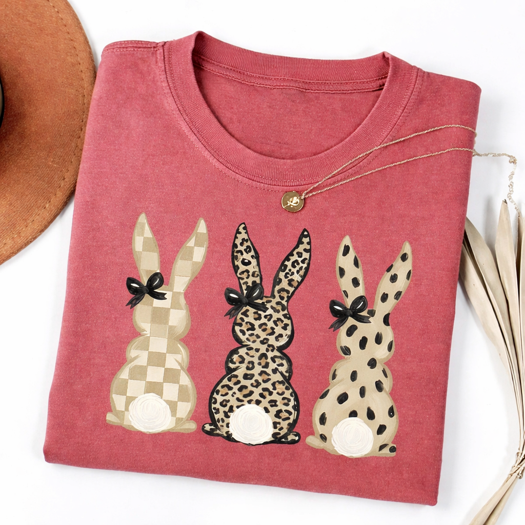 Leopard Checkered Patterns Coquette T-shirt