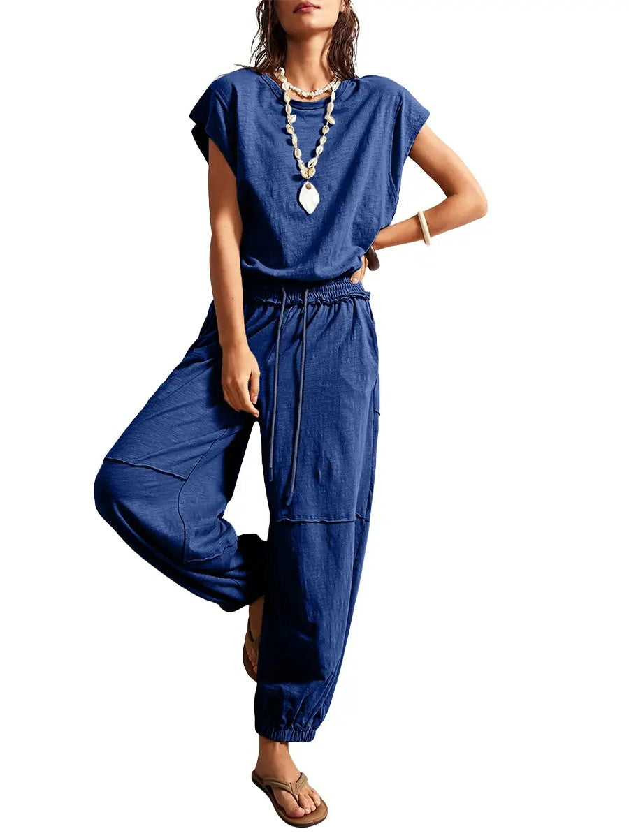 Women's Hollow Out Boho Jumpsuit