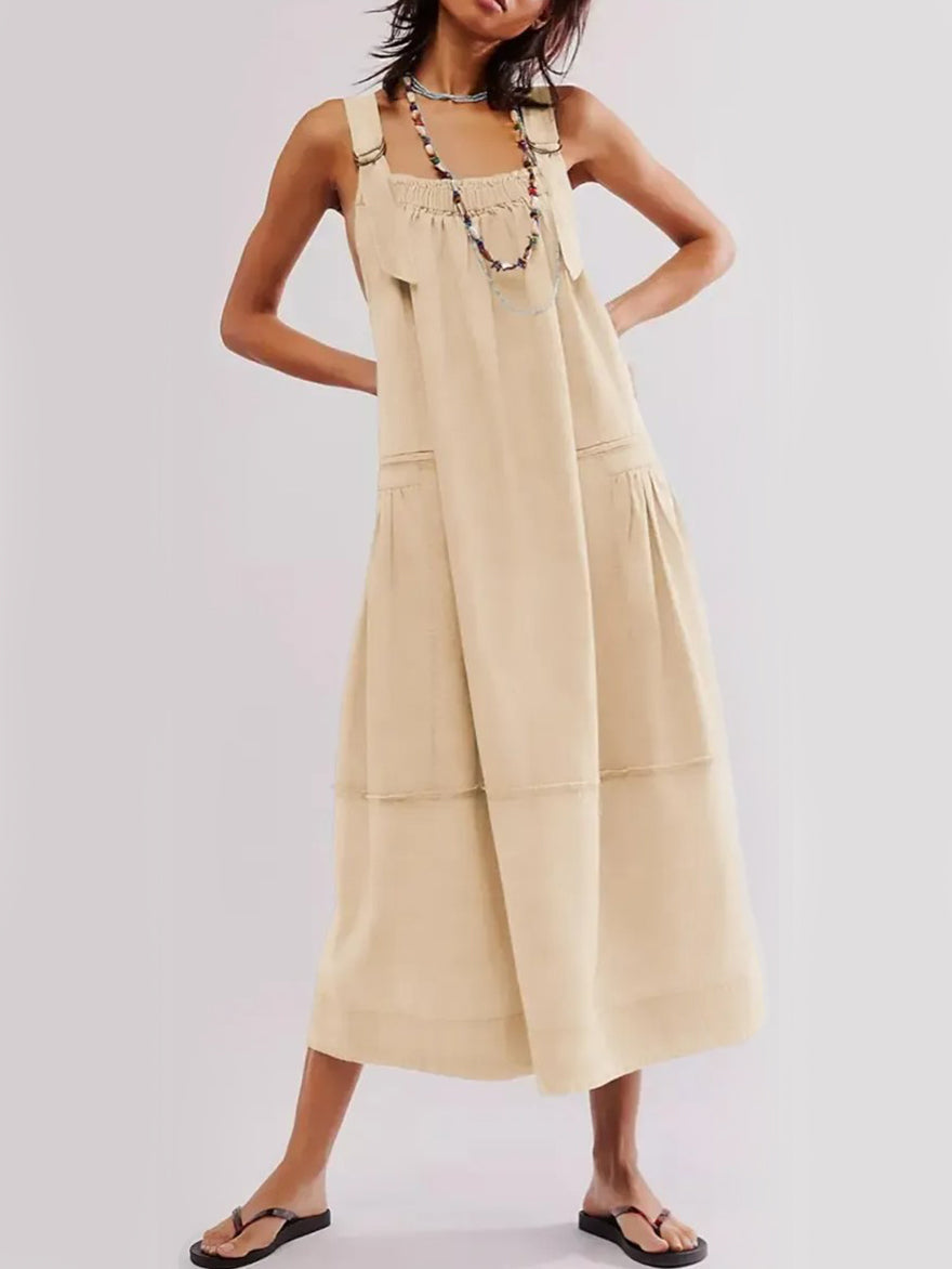 Limited time sale🔥Women's Versatile Overall Maxi Dress