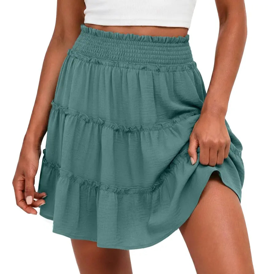 ⏰Hot Sale-Women's Tiered Ruffle Skorts