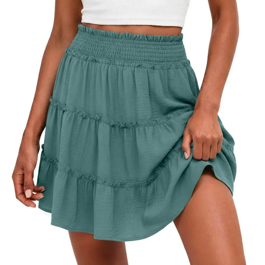⏰Hot Sale-Women's Tiered Ruffle Skorts