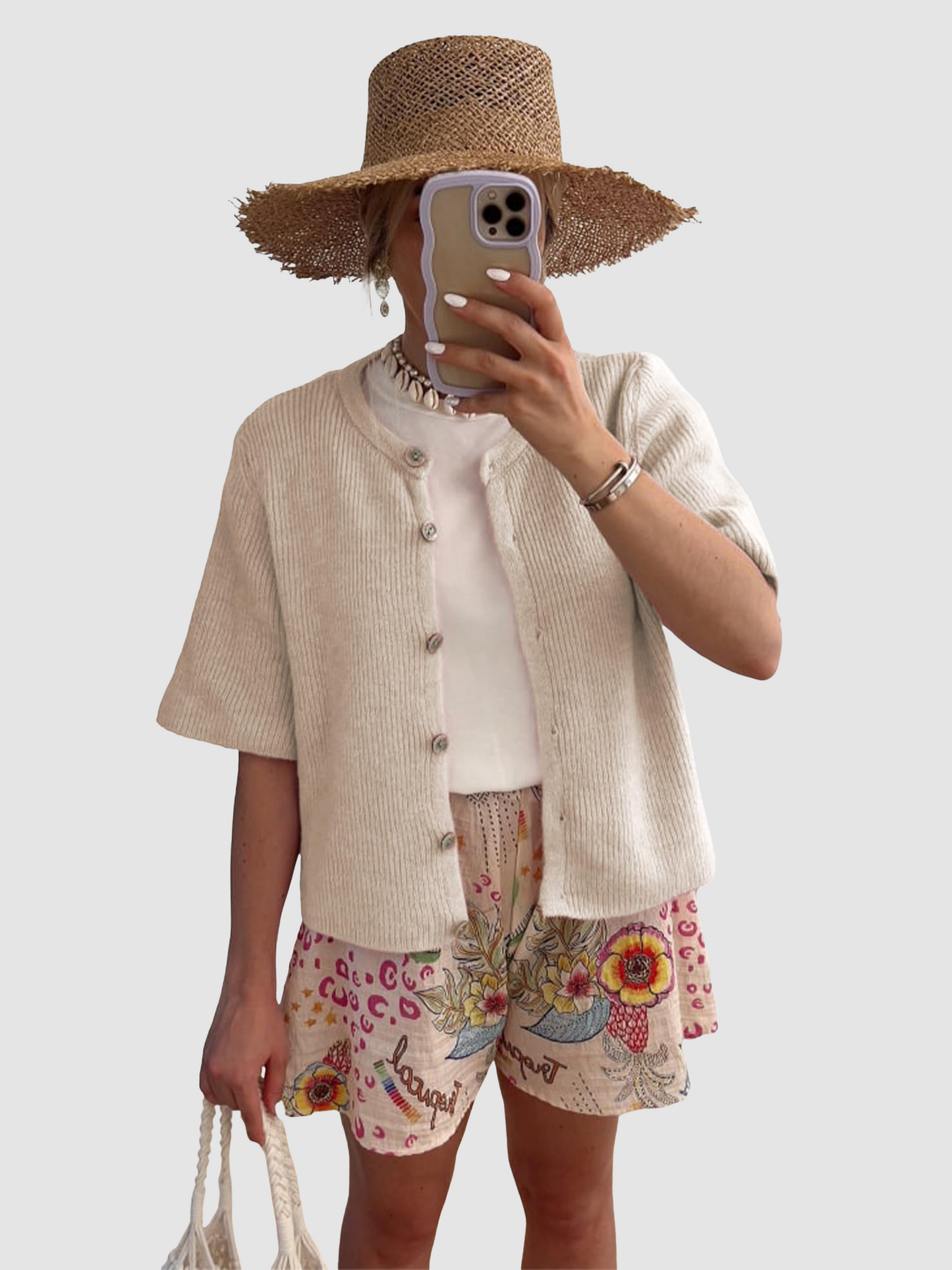⏰Hot Sale-Women's Ribbed Knit Button Down Cardigan Lightweight Sweater Top