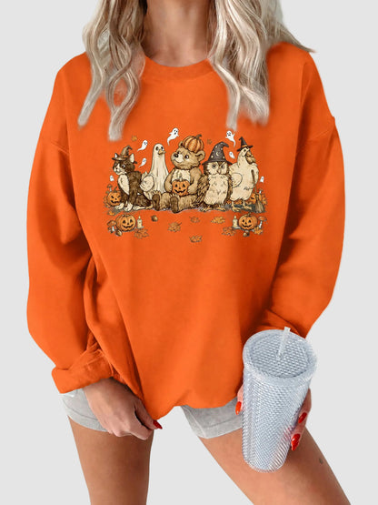 Vintage Halloween Animal Friends Sweatshirt