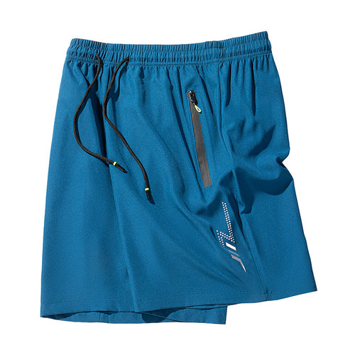 Men's Drawstring Shorts with Zipper Pockets