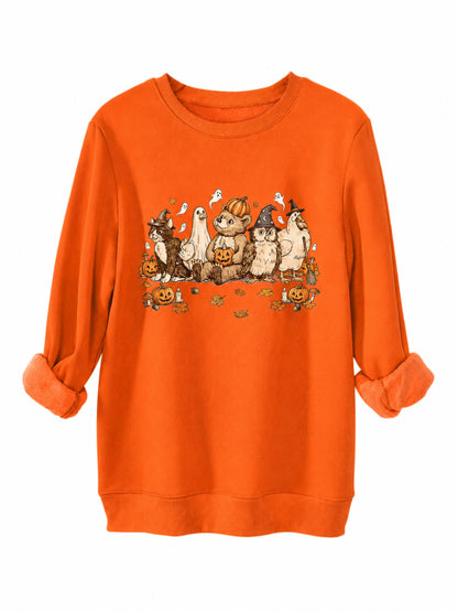 Vintage Halloween Animal Friends Sweatshirt