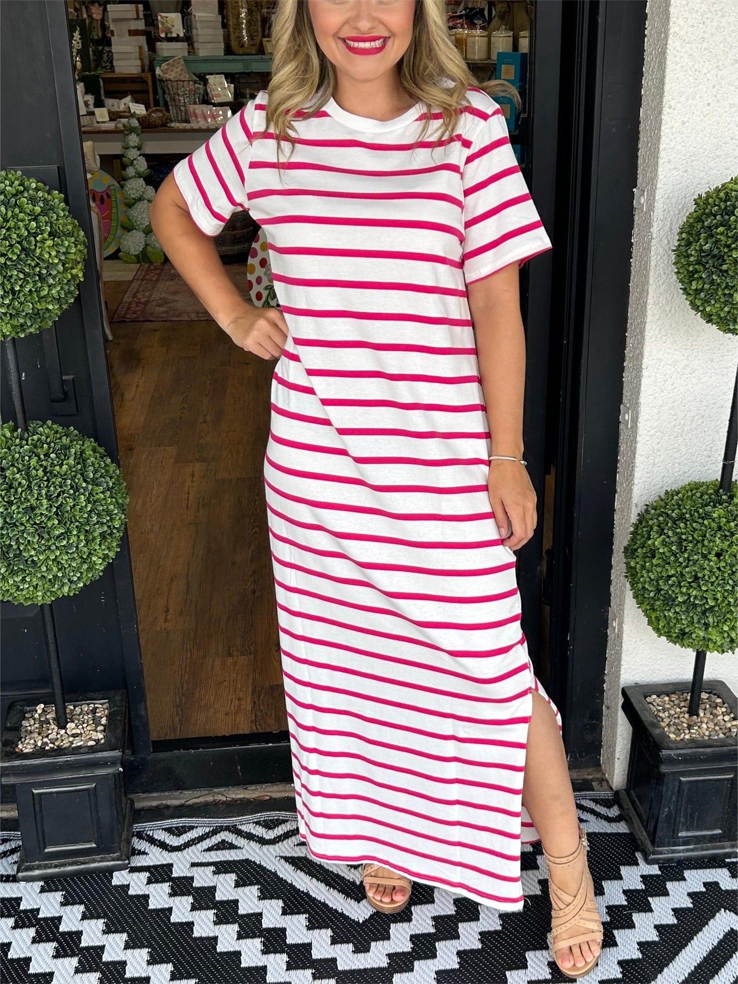 ✨Women's Summer Striped T-Shirt Dress (Buy 2 Free Shipping)