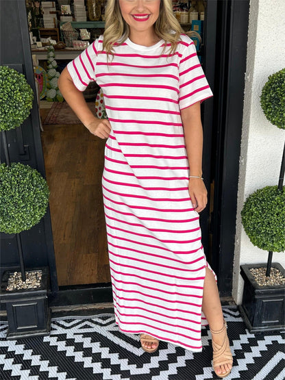 ✨Women's Summer Striped T-Shirt Dress (Buy 2 Free Shipping)