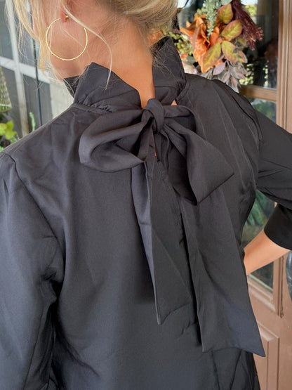 Back Neck Tie Mini Dress (Buy 2 Free Shipping)