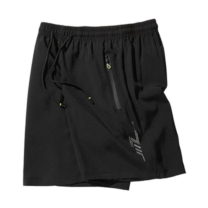 Men's Drawstring Shorts with Zipper Pockets