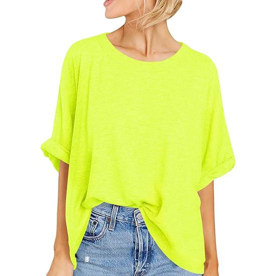 Women's Oversized Casual Short Sleeve T-Shirt