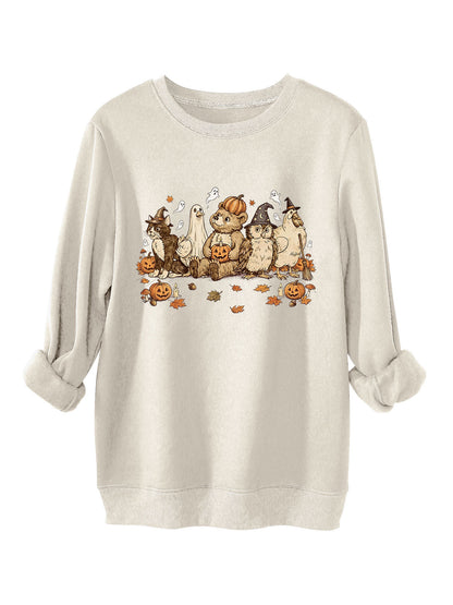Vintage Halloween Animal Friends Sweatshirt