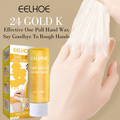 24K Gold Honey Peel Off Hand Wax