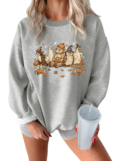 Vintage Halloween Animal Friends Sweatshirt