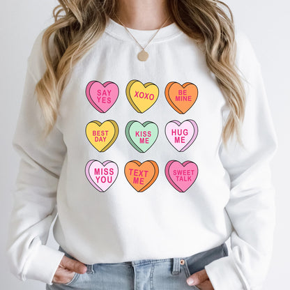 Conversation Hearts Valentine's Day Sweatshirt