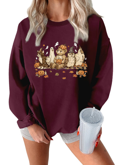 Vintage Halloween Animal Friends Sweatshirt
