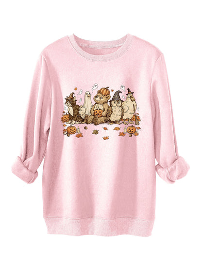 Vintage Halloween Animal Friends Sweatshirt