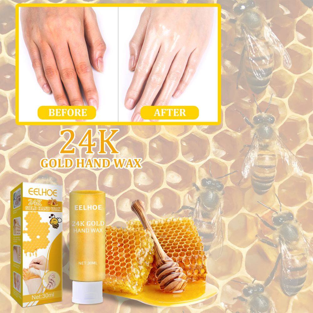 24K Gold Honey Peel Off Hand Wax