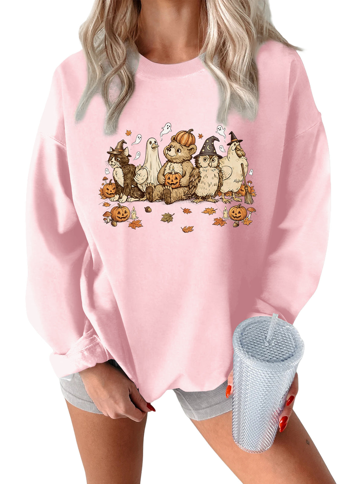 Vintage Halloween Animal Friends Sweatshirt