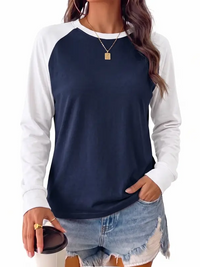 White Sleeves & Dark Blue