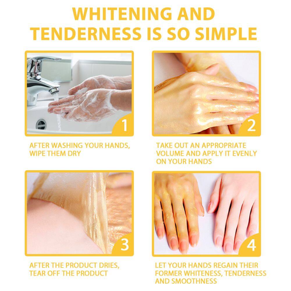 24K Gold Honey Peel Off Hand Wax