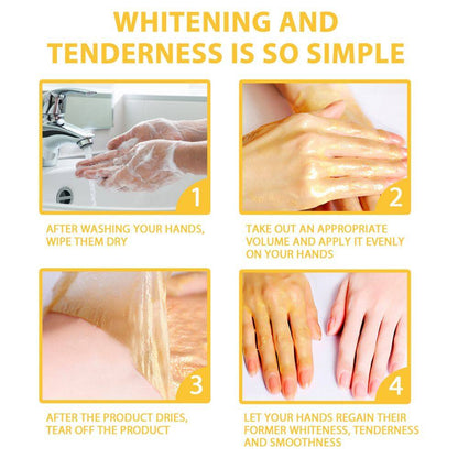 24K Gold Honey Peel Off Hand Wax