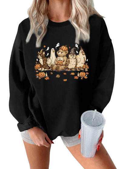 Vintage Halloween Animal Friends Sweatshirt