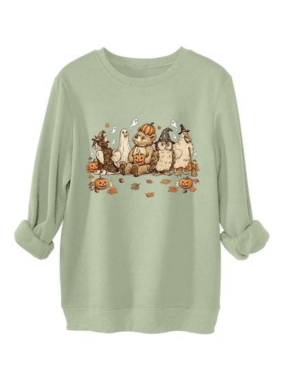 Vintage Halloween Animal Friends Sweatshirt