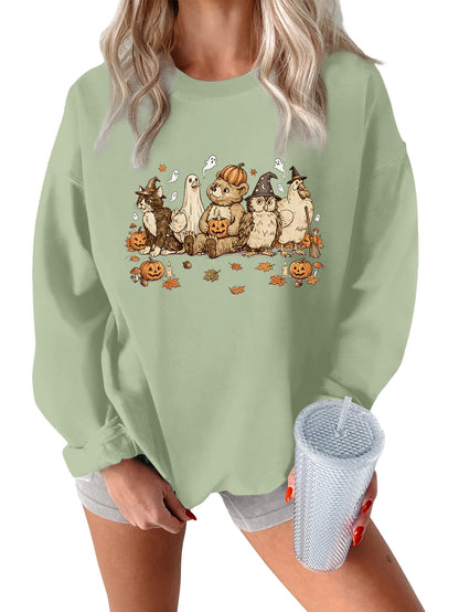 Vintage Halloween Animal Friends Sweatshirt