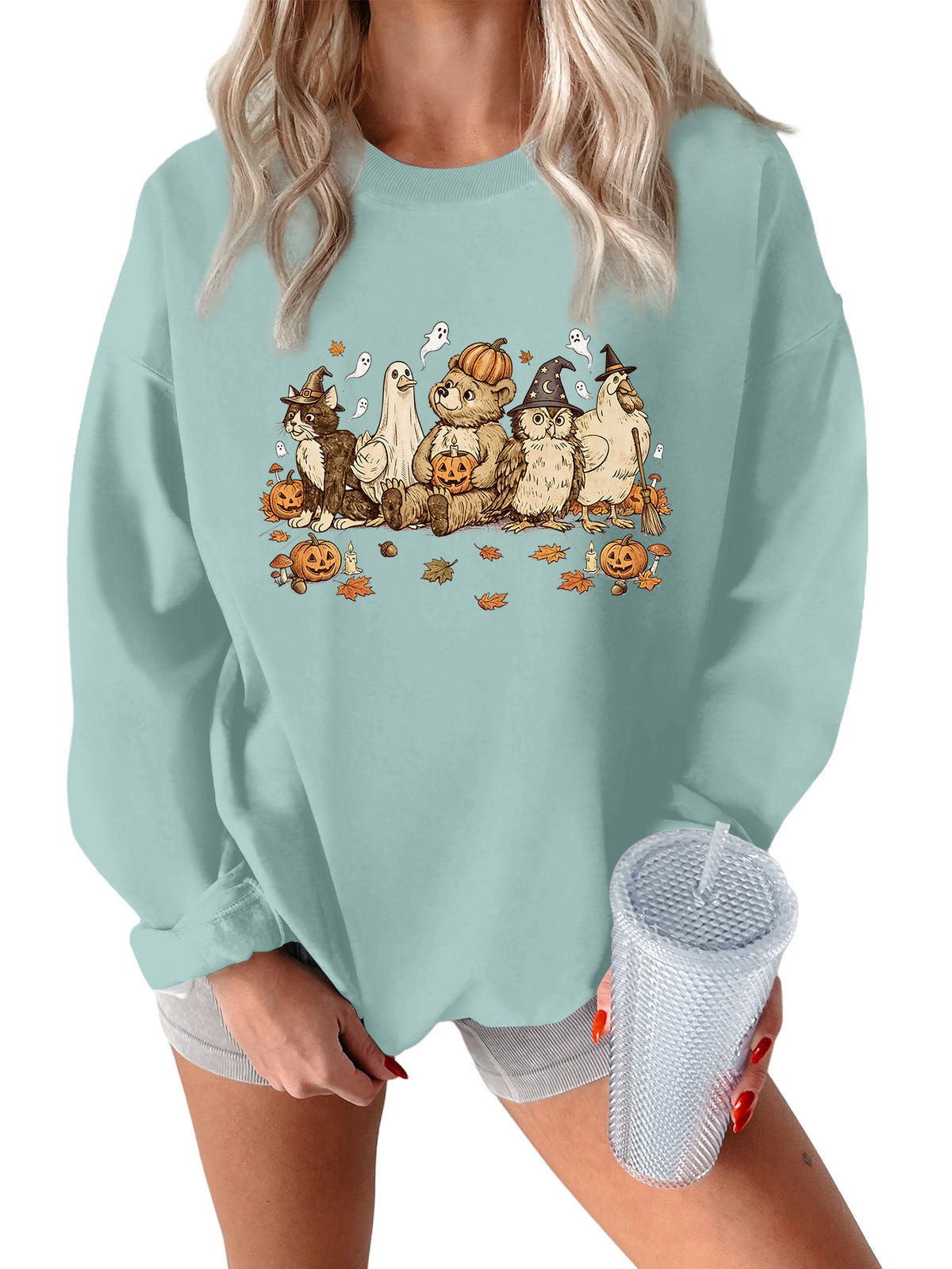 Vintage Halloween Animal Friends Sweatshirt