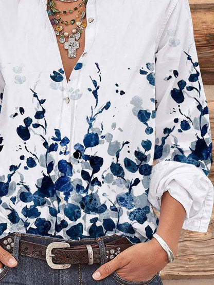 Floral Print Casual Shirt