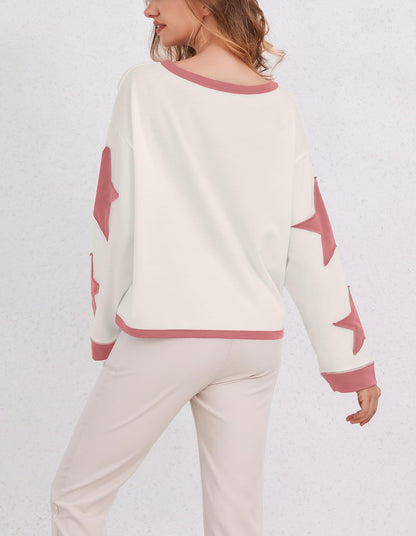 Star Graphic Oversized Sweatshirts for Women (Buy 2 Free Shipping)