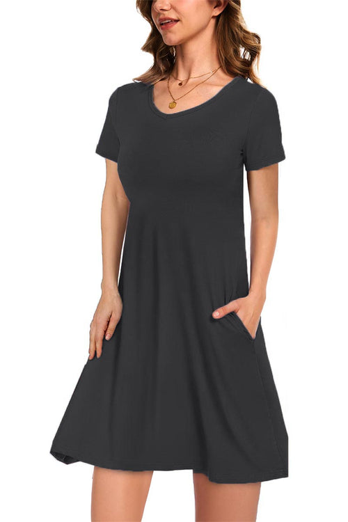 ✨Women's Casual T-Shirt Dress with Pockets