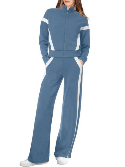 ✨Women Sweatsuit 2 Piece Outfits Sweatshirt Wide Leg Sweatpant Tracksuit