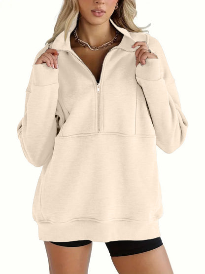 Half-Zip Pullover Sweatshirt (Buy 2 Free Shipping)