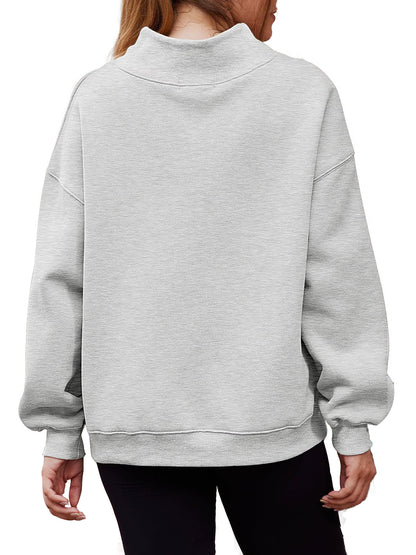 2026 Women's Half Turtleneck Fleece Casual Sweatshirt