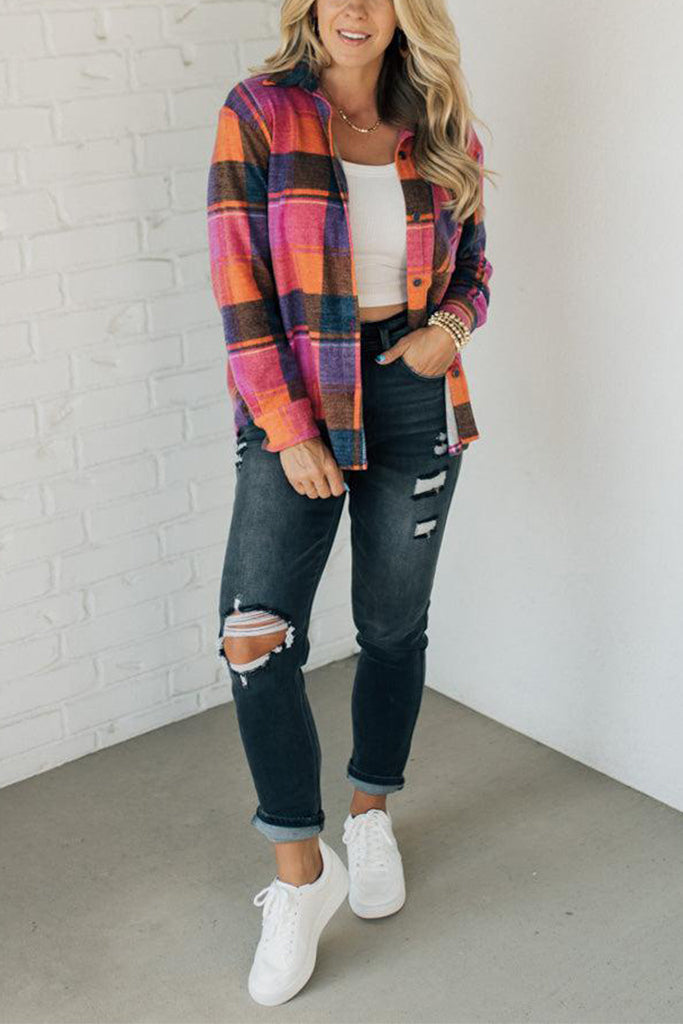 Women's Channing Brushed Plaid Top