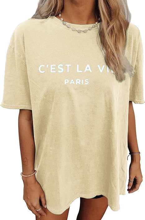 Women's Oversized T Shirt Casual Summer Short Sleeve Top(Buy 2 Free Shipping)