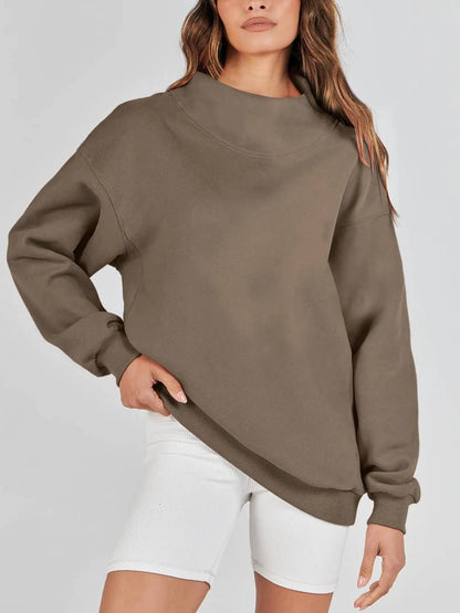 2026 Women's Half Turtleneck Fleece Casual Sweatshirt