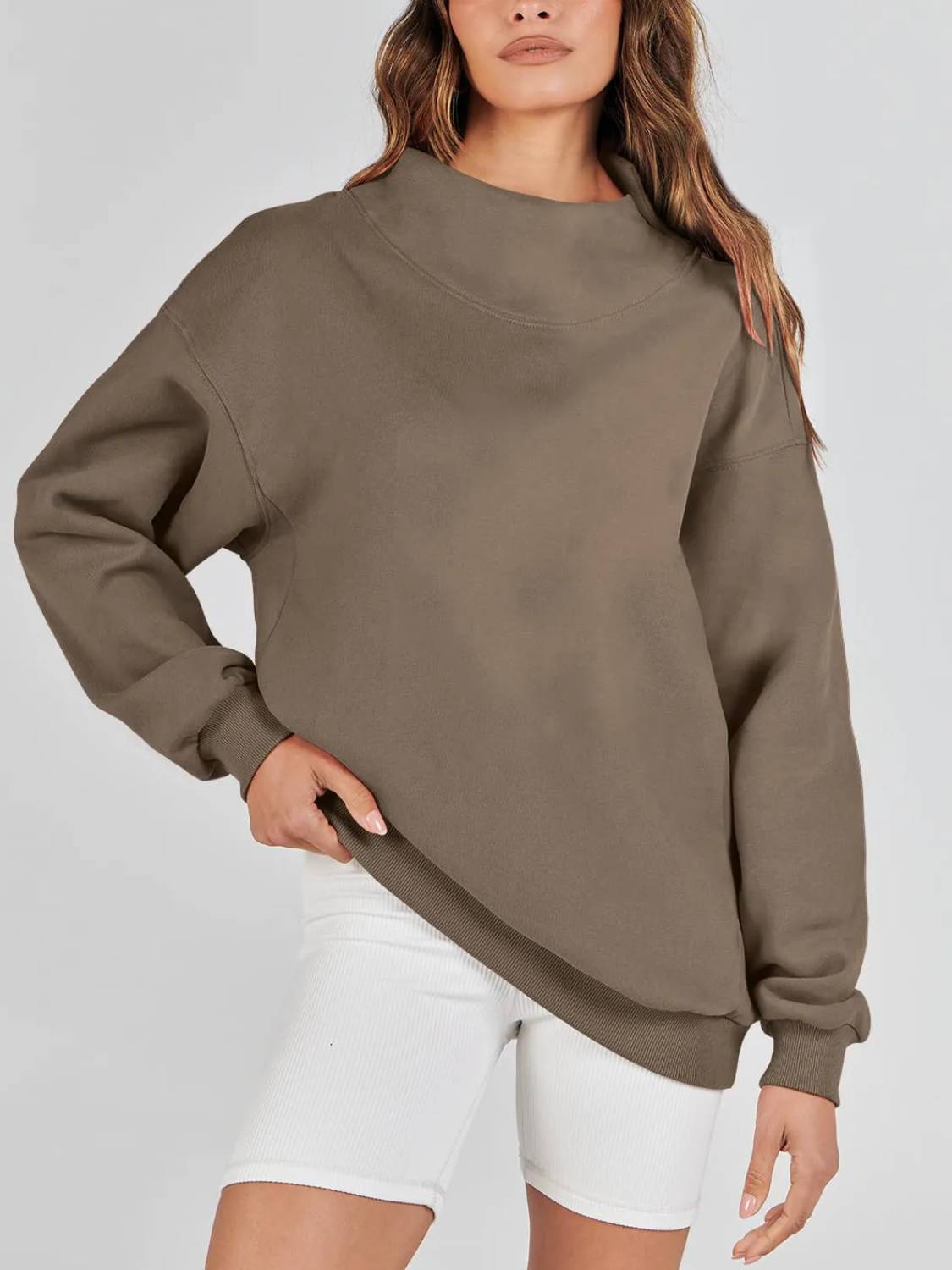 ✨Women's Half Turtleneck Fleece Casual Sweatshirt