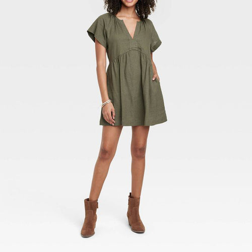 New Women's Short Sleeve Dress
