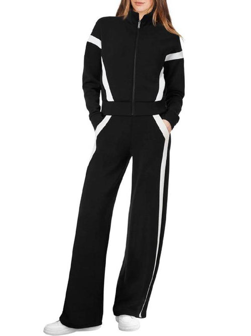 ✨Women Sweatsuit 2 Piece Outfits Sweatshirt Wide Leg Sweatpant Tracksuit