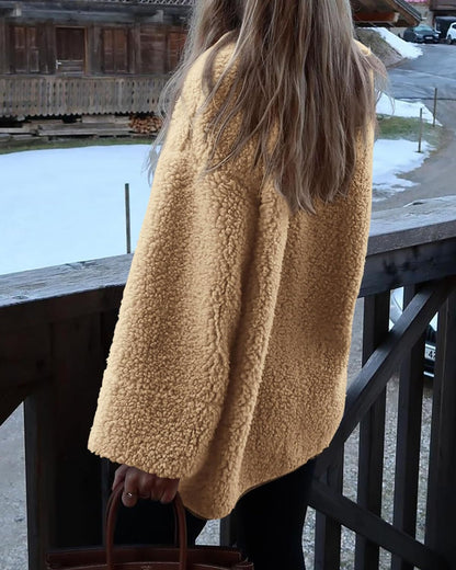 Women's Button Sherpa Jacket
