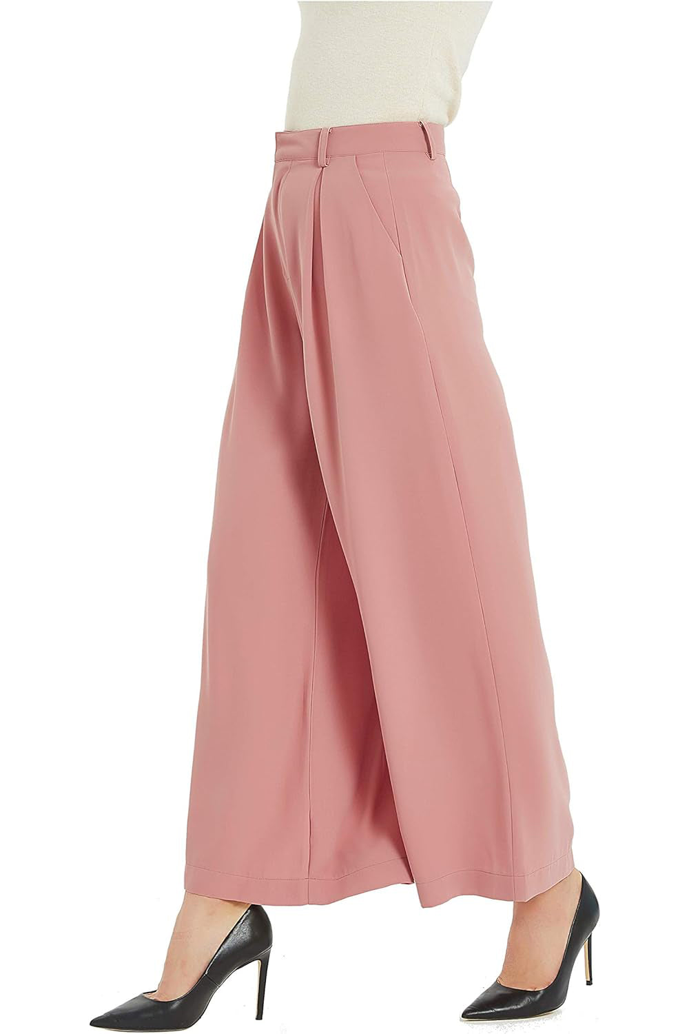 Women High Waist Casual Wide Leg Long Palazzo Pants Trousers (⏰ 30% OFF TODAY)