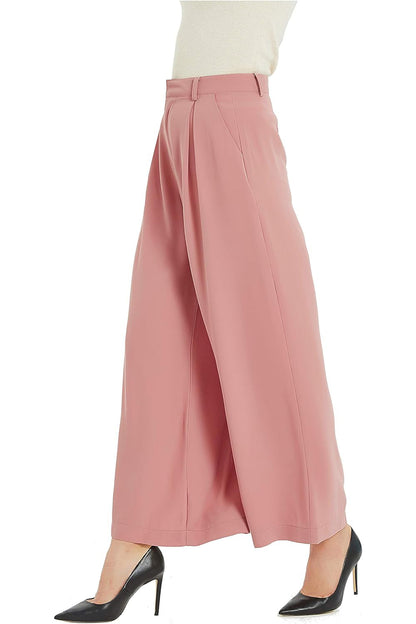Women High Waist Casual Wide Leg Long Palazzo Pants Trousers (⏰ 30% OFF TODAY)